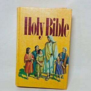 Vintage Holman Children's‎ Bible King James Version 1977 Illustrated Hardcover